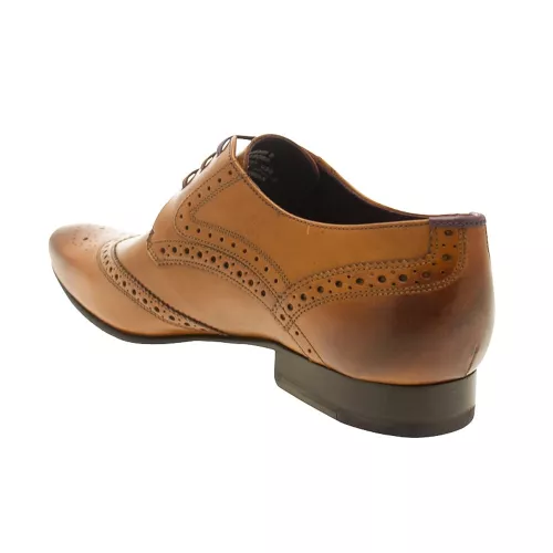 Mens Tan Hann2 Leather Derby Brogues 54198 by Ted Baker from Hurleys
