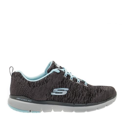 Womens Grey & Blue Flex Appeal 3.0 Trainers 31756 by Skechers from Hurleys
