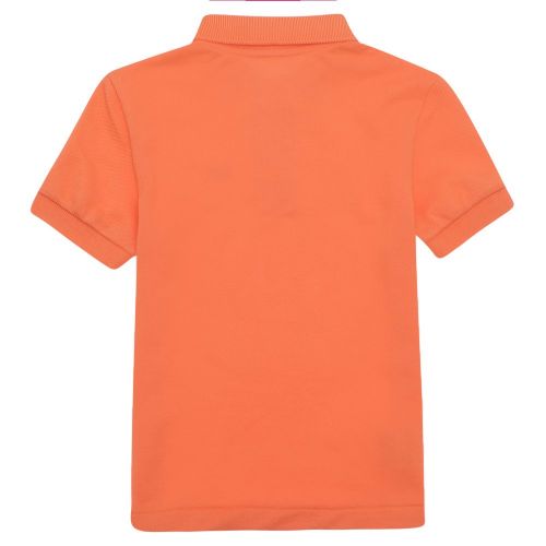 Boys Mandarin Orange Classic S/s Polo Shirt 105532 by Lacoste from Hurleys