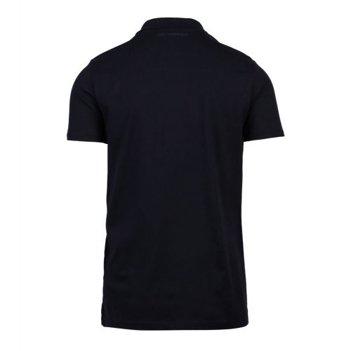 Mens Navy Logo Mini Man Pique S/s Polo Shirt 98963 by Karl Lagerfeld from Hurleys