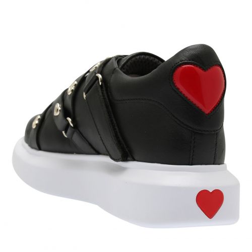Womens Black Heart Rivet Trainers 77796 by Love Moschino from Hurleys