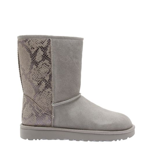 Womens Silver Classic Short Metallic Snake Boots 34859 by UGG from Hurleys