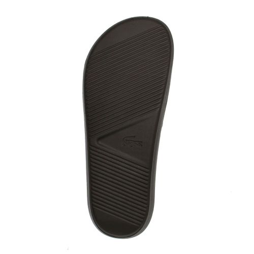 Mens Black/White Croco Slide 119 89630 by Lacoste from Hurleys