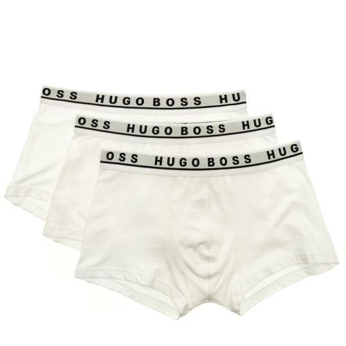 Mens White 3 Pack Boxers 69957 by BOSS from Hurleys