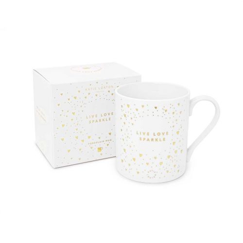 Live Love Sparkle Porcelain Mug 81915 by Katie Loxton from Hurleys