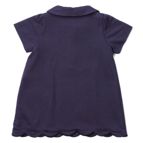 Baby Navy Scalloped Edge Dress 62586 by Armani Junior from Hurleys