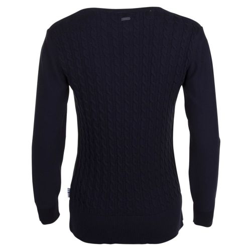 Lifestyle Womens Navy Prudhoe Knitted Jumper 21885 by Barbour from Hurleys