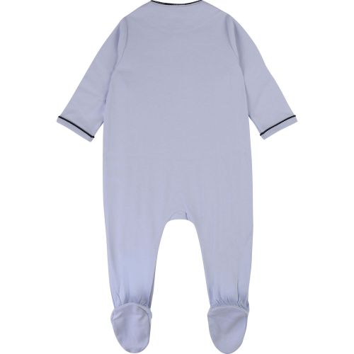 Baby Pale Blue Logo Trim Babygrow 38239 by BOSS from Hurleys
