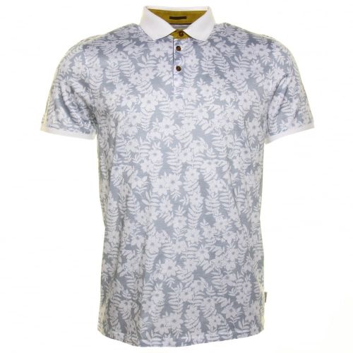 Mens White Bopp Floral S/s Polo Shirt 33036 by Ted Baker from Hurleys
