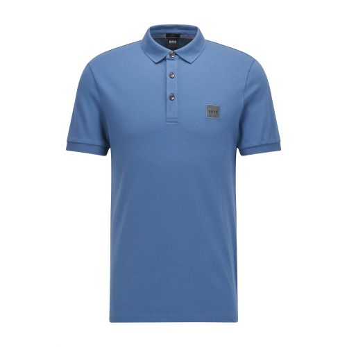 Mens Open Blue Passenger S/s Polo Shirt 110003 by BOSS from Hurleys