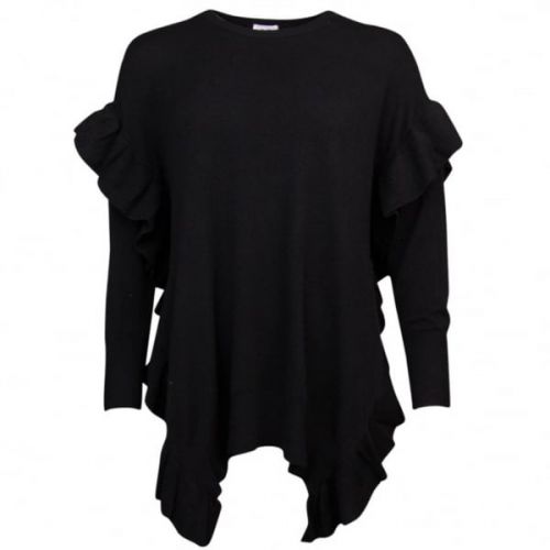 U Collection Womens Black Jersey Jumper 23206 by Forever Unique from Hurleys