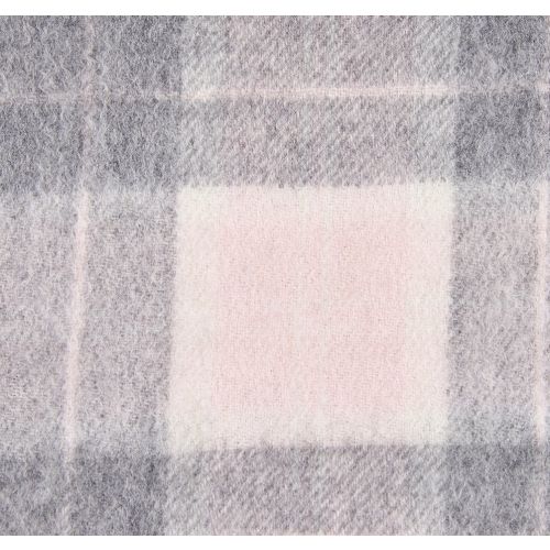 Womens Pink/Grey Tartan Wool Tartan Scarf & Gloves Set 79655 by Barbour from Hurleys