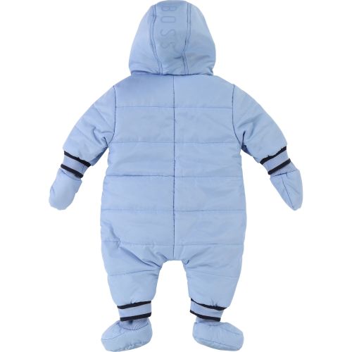 Baby Chambray Blue Padded Snowsuit 28329 by BOSS from Hurleys