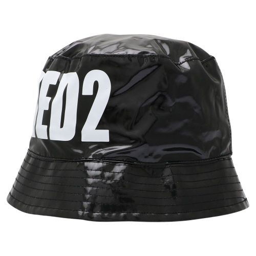 Boys Black Logo Bucket Hat 109076 by Dsquared2 from Hurleys