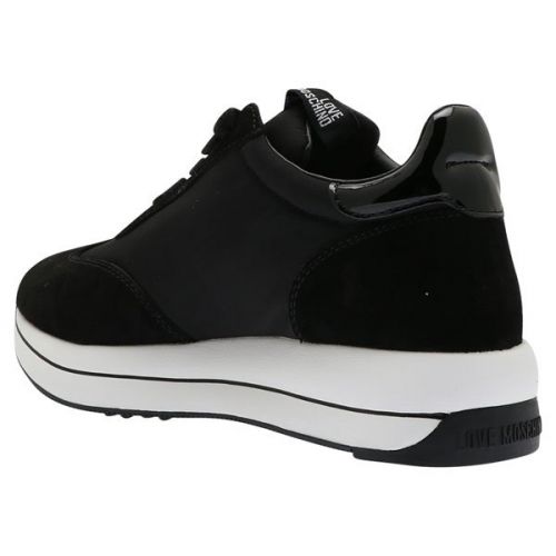 Womens Black Heart Daily Running Trainers 110761 by Love Moschino from Hurleys