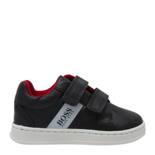 Toddler Navy Branded Velcro Trainers (20-26) 45531 by BOSS from Hurleys