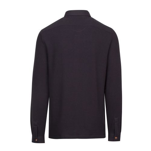 Mens Navy Branded Knitted Overshirt 48763 by Lacoste from Hurleys