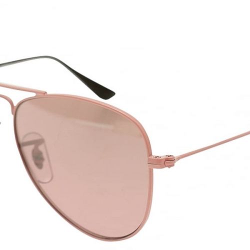 Junior Pink Mirror RJ9506S Aviator Sunglasses 62175 by Ray-Ban from Hurleys