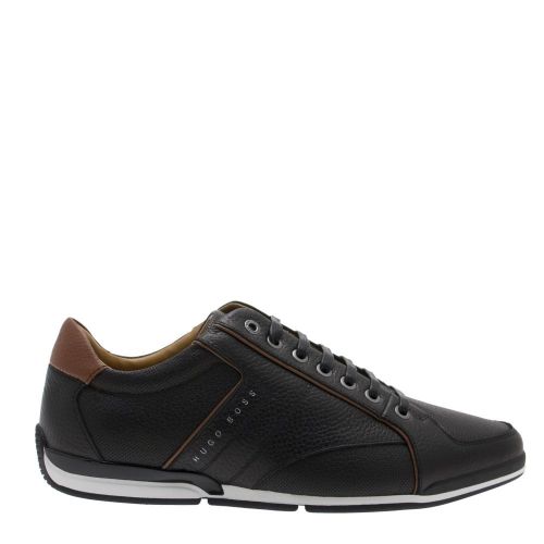 Casual Mens Black Saturn_Lowp Trainers 26724 by BOSS from Hurleys