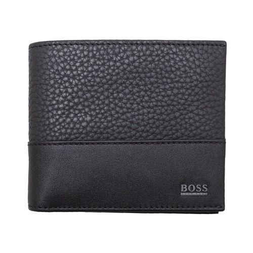 Mens Black Helios 8 CC Wallet 99768 by BOSS from Hurleys