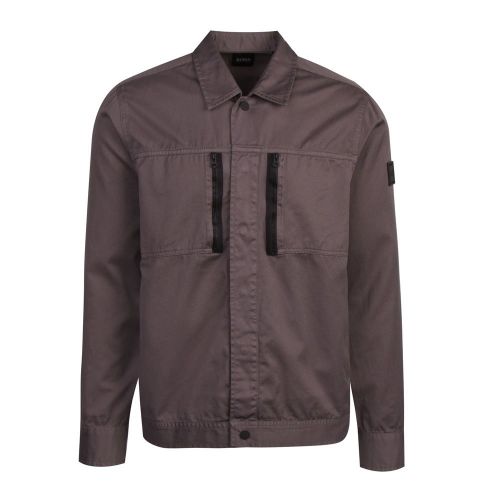 Casual Mens Dark Grey Lowy Overshirt 88787 by BOSS from Hurleys