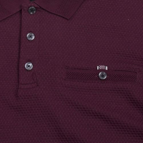 Mens Deep Purple Recline L/s Polo Shirt 53073 by Ted Baker from Hurleys
