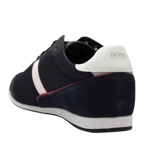 Athleisure Mens Blue/Red Glaze Lowp Mesh Trainers 57287 by BOSS from Hurleys
