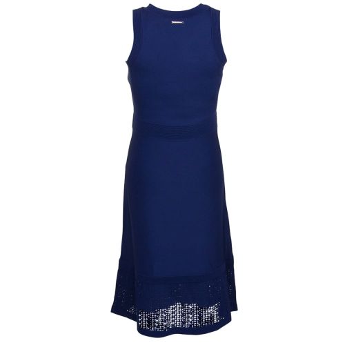 Womens True Navy Pointelle Flare Dress 9339 by Michael Kors from Hurleys