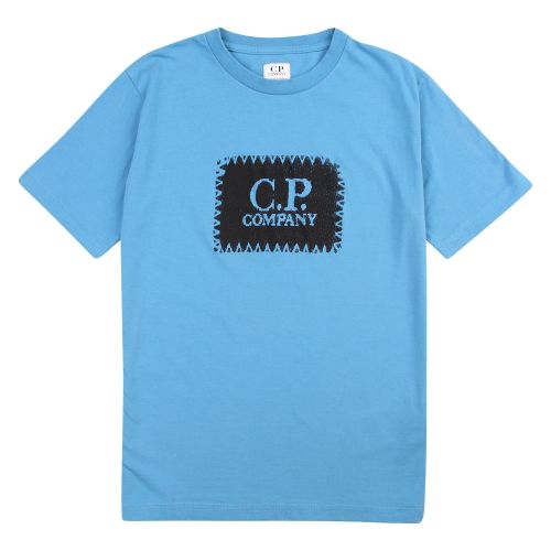 Boys Bluejay Printed Label S/s T Shirt 47634 by C.P. Company Undersixteen from Hurleys