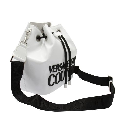 Womens White Branded High Shine Bucket Bag 51116 by Versace Jeans Couture from Hurleys