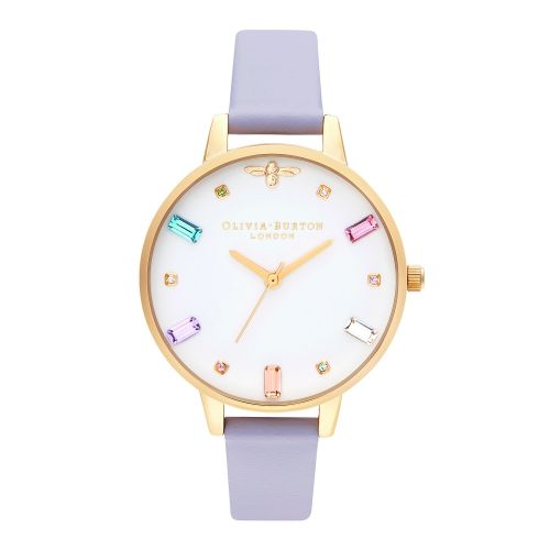 Womens Parma Violet/Gold Rainbow Bee Demi Watch 54086 by Olivia Burton from Hurleys