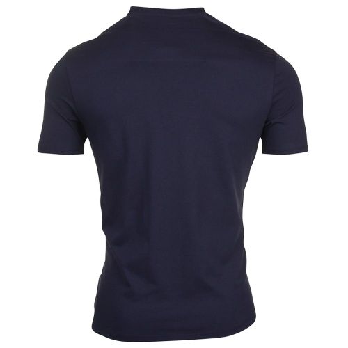 Mens Navy Block Logo S/s Tee Shirt 69592 by Armani Jeans from Hurleys