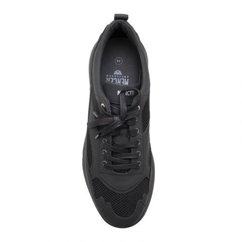 Mens Triple Black W3RD Matte Gum Trainers 102278 by Mercer from Hurleys
