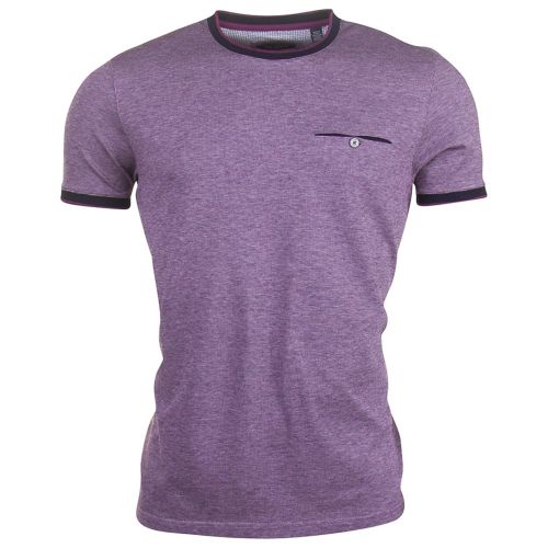Mens Purple Richie S/s Tee Shirt 72128 by Ted Baker from Hurleys