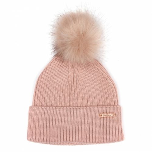 Womens Pink Mallory Pom Beanie 31471 by Barbour International from Hurleys