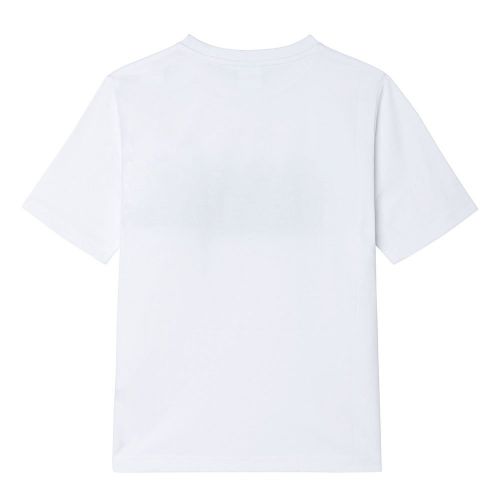 Boys White Split Logo S/s T Shirt 91342 by BOSS from Hurleys