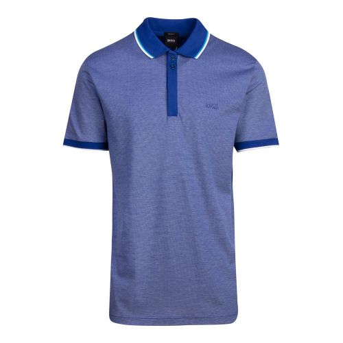 BOSS Polo Shirt Mens Blue Paddy 2 S/s