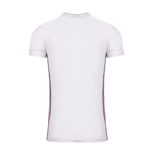 Mens White Stripe Tape S/s T Shirt 58815 by Emporio Armani Bodywear from Hurleys