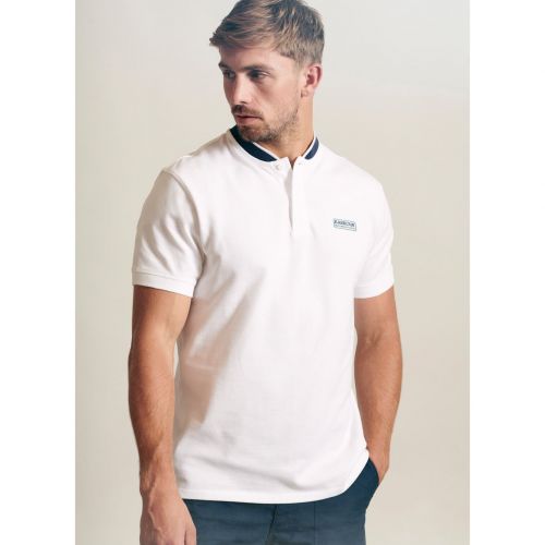 Mens White Tipped Sports S/s Polo Shirt 88331 by Barbour International from Hurleys