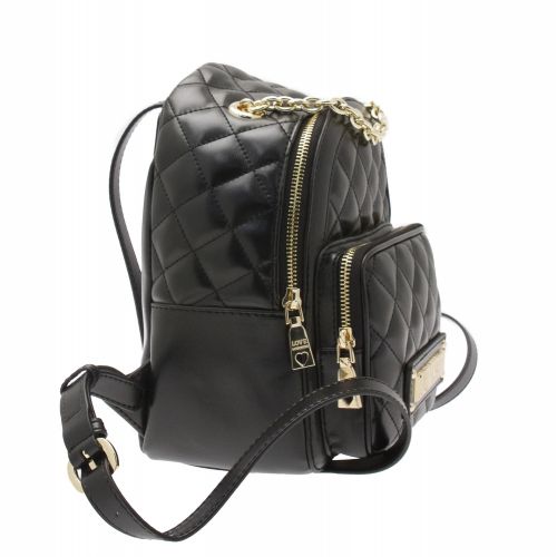 Womens Black Quilted Small Backpack 35083 by Love Moschino from Hurleys