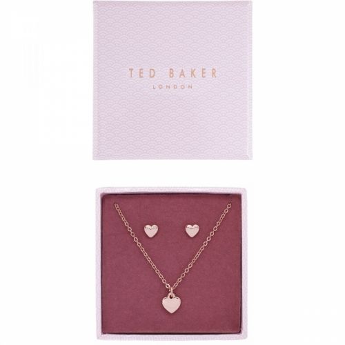 Womens Rose Gold Amoria Sweetheart Necklace & Earrings Gift Set 34055 by Ted Baker from Hurleys