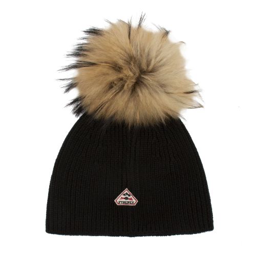 Womens Black Eze Knitted Hat 78538 by Pyrenex from Hurleys