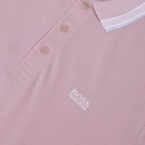 Athleisure Mens Pale Pink Paddy Regular Fit S/s Polo Shirt 36900 by BOSS from Hurleys