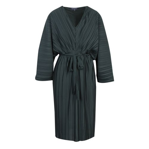 Womens Dark Green Regi Pleated Kimono Sleeve Dress 51080 by French Connection from Hurleys