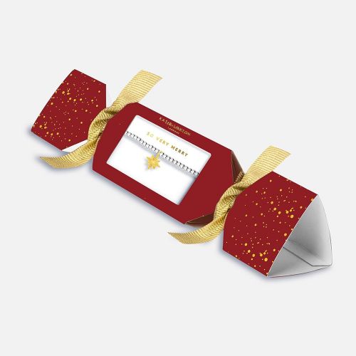 Womens Red/Silver So Very Merry Christmas Cracker 95101 by Katie Loxton from Hurleys