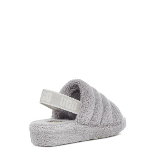 Womens Metal Grey UGG Slippers Fluff Yeah Terry 108962 by UGG from Hurleys
