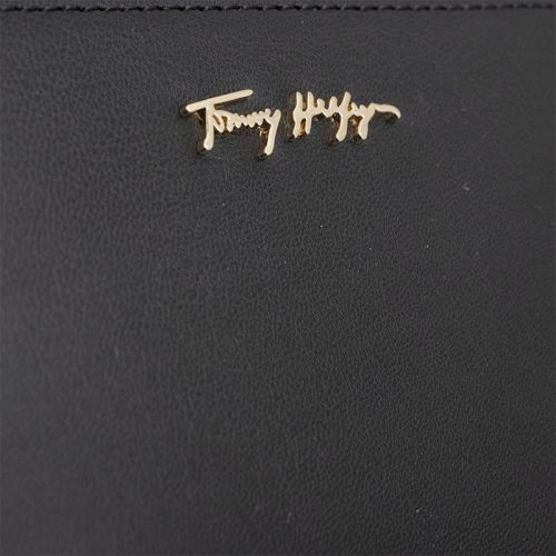 Womens Black Iconic Tommy Medium Zip Around Wallet 100941 by Tommy Hilfiger from Hurleys