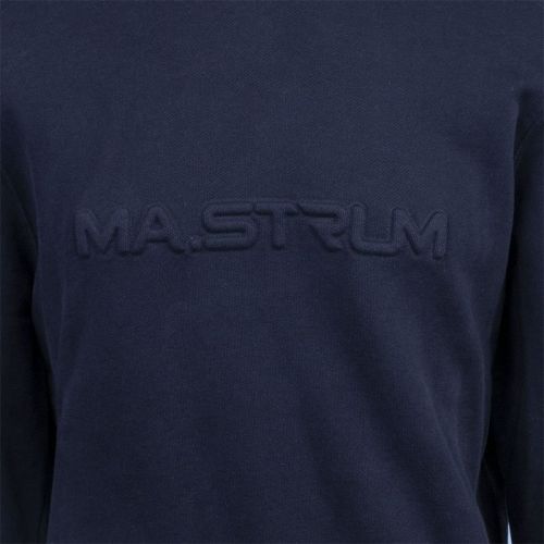 Mens Ink Navy Embossed Logo Sweat Top 102366 by MA.STRUM from Hurleys