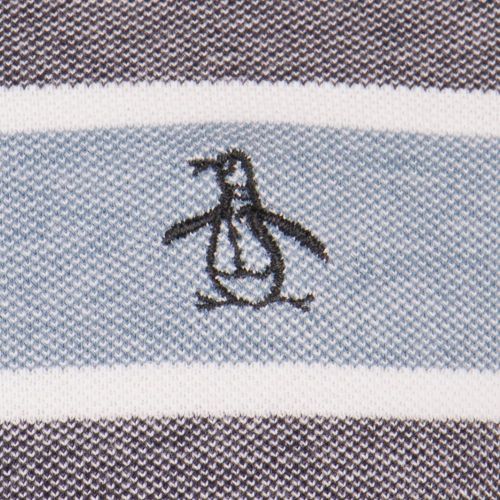 Mens Dark Sapphire Birdseye Wide Stripe Tee Shirt 71178 by Original Penguin from Hurleys