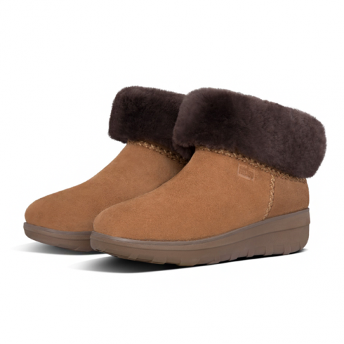 Womens Chestnut Suede Mukluk Shorty III Boots 95165 by FitFlop from Hurleys